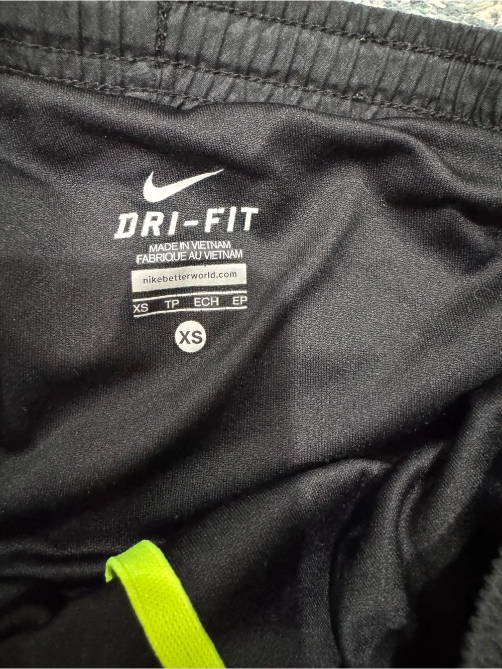 Nike Women's Black Athletic Running Shorts with Reflective Swoosh